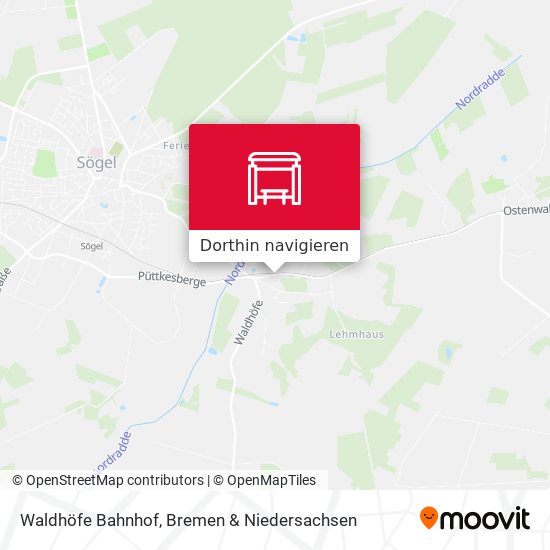 Waldhöfe Bahnhof Karte