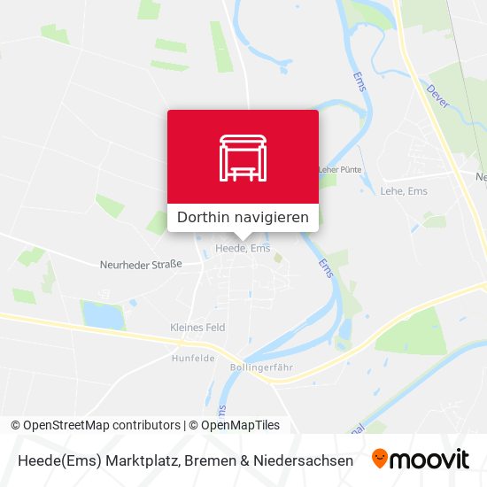 Heede(Ems) Marktplatz Karte