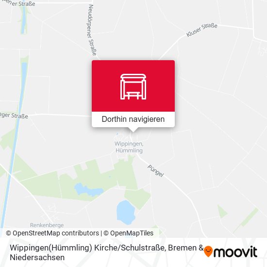 Wippingen(Hümmling) Kirche / Schulstraße Karte