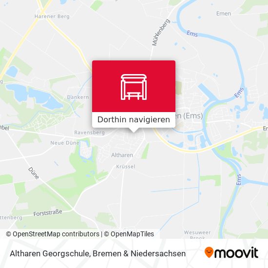 Altharen Georgschule Karte