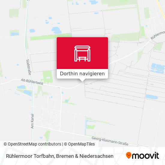 Rühlermoor Torfbahn Karte