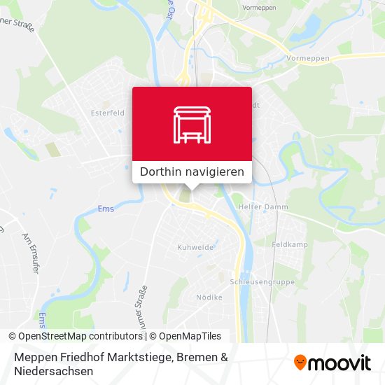 Meppen Friedhof Marktstiege Karte