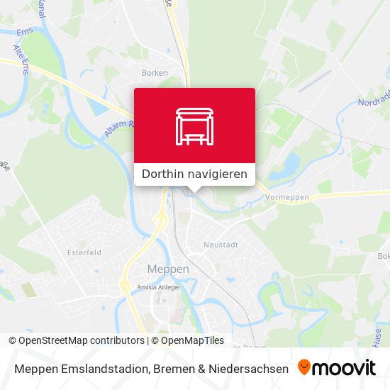 Meppen Emslandstadion Karte