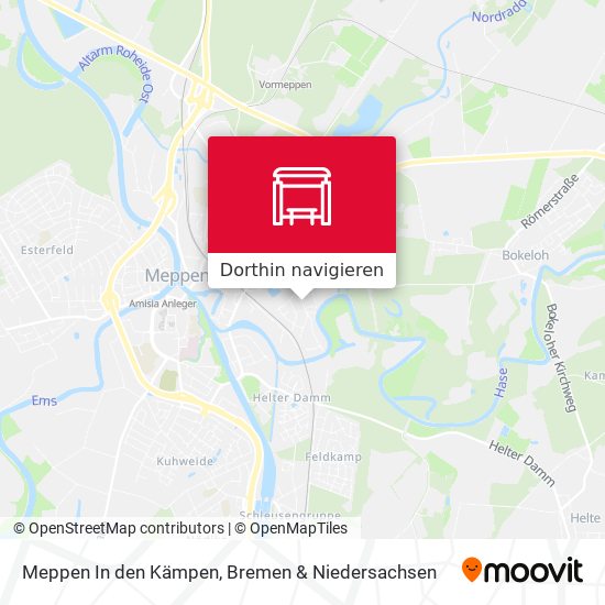 Meppen In den Kämpen Karte