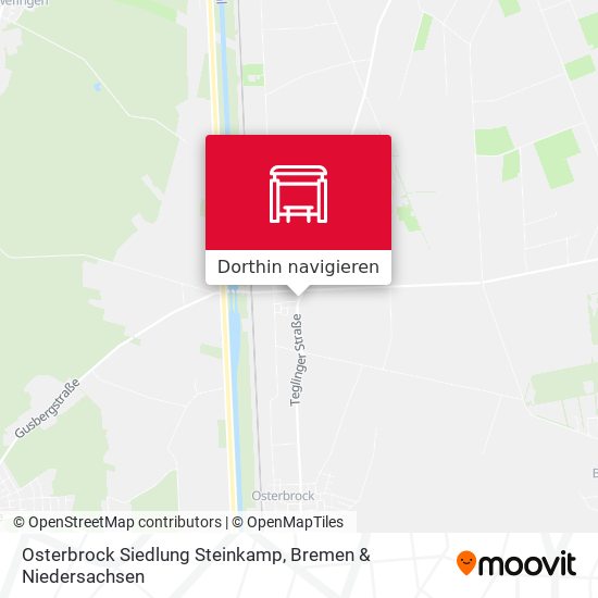 Osterbrock Siedlung Steinkamp Karte