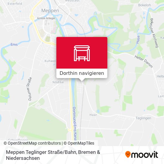 Meppen Teglinger Straße/Bahn Karte
