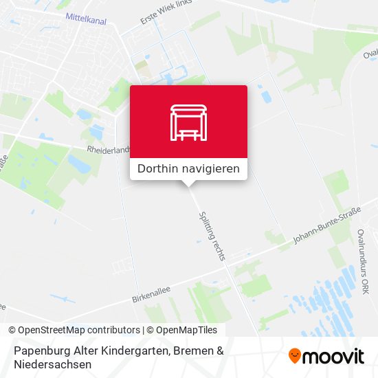 Papenburg Alter Kindergarten Karte