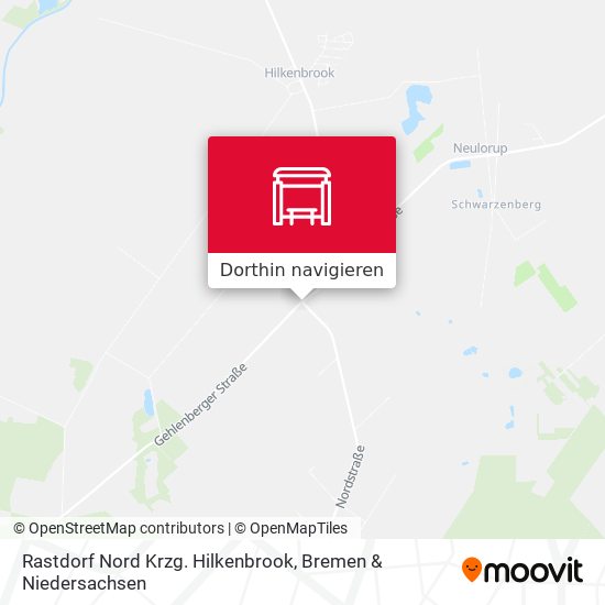 Rastdorf Nord Krzg. Hilkenbrook Karte