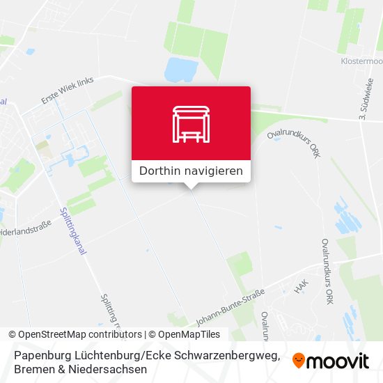 Papenburg Lüchtenburg / Ecke Schwarzenbergweg Karte