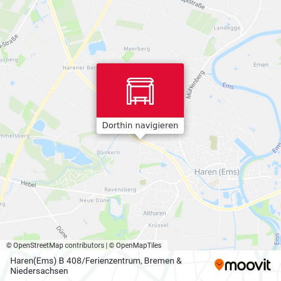 Haren(Ems) B 408/Ferienzentrum Karte