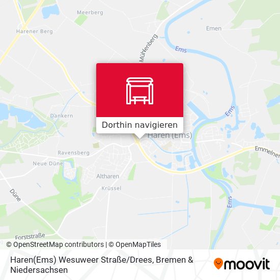 Haren(Ems) Wesuweer Straße / Drees Karte