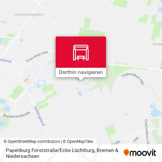 Papenburg Forststraße / Ecke Lüchtburg Karte
