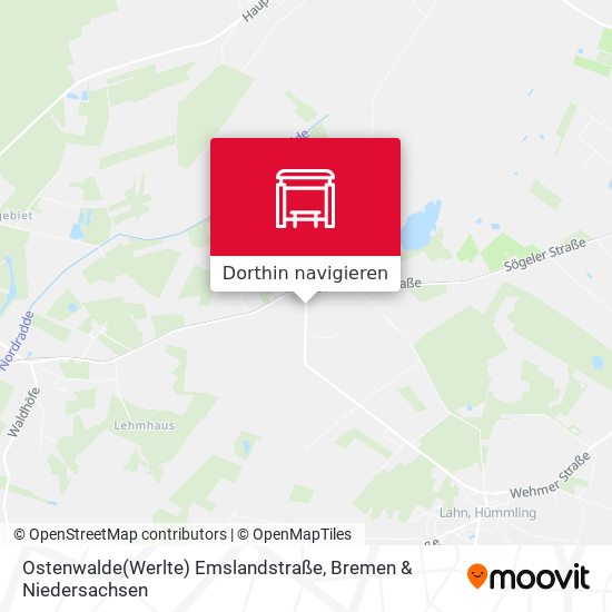 Ostenwalde(Werlte) Emslandstraße Karte