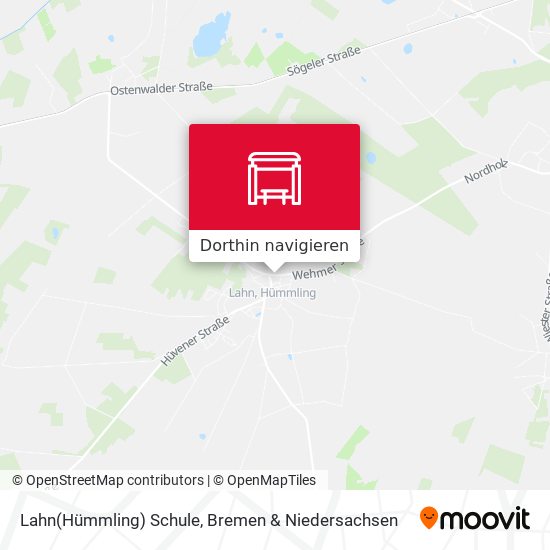 Lahn(Hümmling) Schule Karte