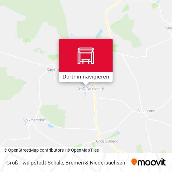 Groß Twülpstedt Schule Karte