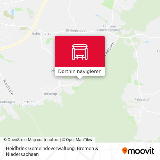 Heidbrink Gemeindeverwaltung Karte