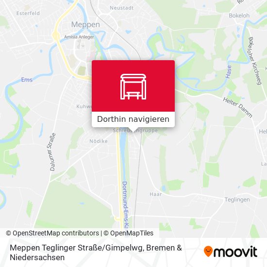 Meppen Teglinger Straße / Gimpelwg Karte