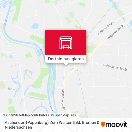Aschendorf(Papenburg) Zum Weißen Bild Karte