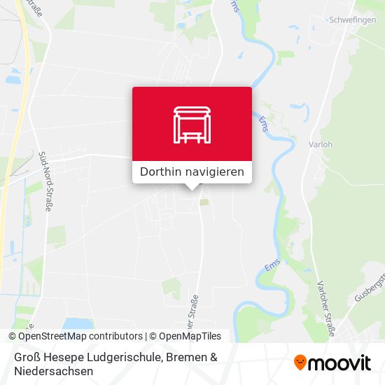 Groß Hesepe Ludgerischule Karte