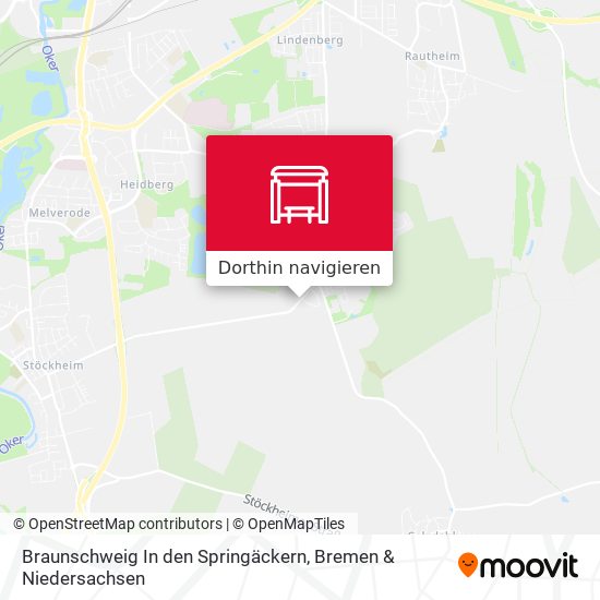 Braunschweig In den Springäckern Karte