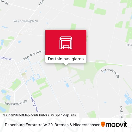 Papenburg Forststraße 20 Karte