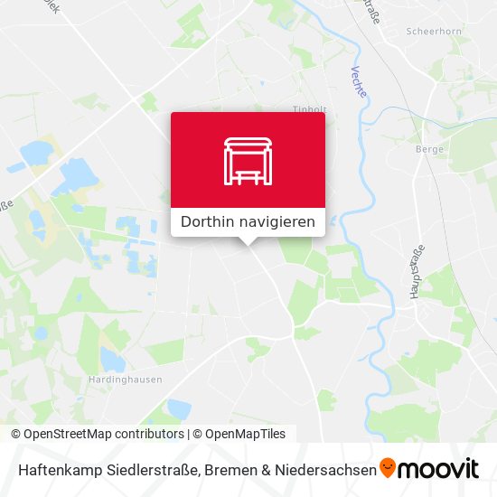 Haftenkamp Siedlerstraße Karte