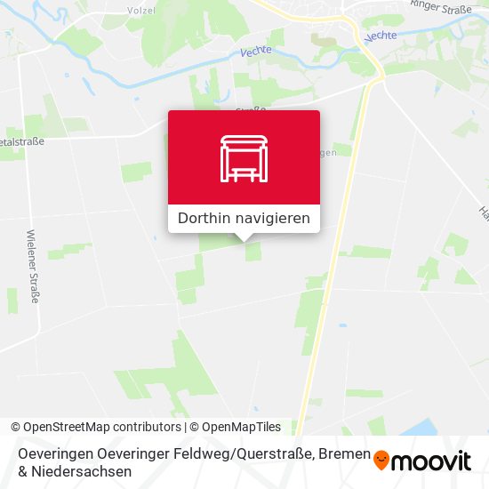 Oeveringen Oeveringer Feldweg / Querstraße Karte