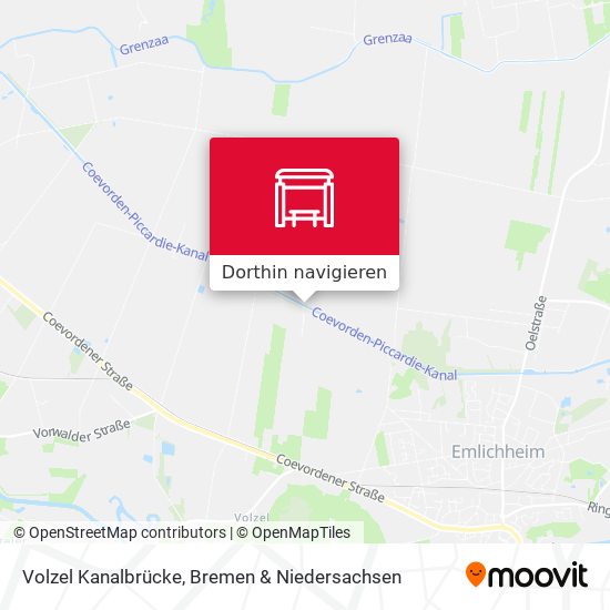 Volzel Kanalbrücke Karte