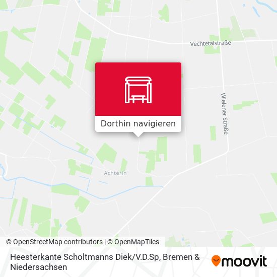 Heesterkante Scholtmanns Diek / V.D.Sp Karte