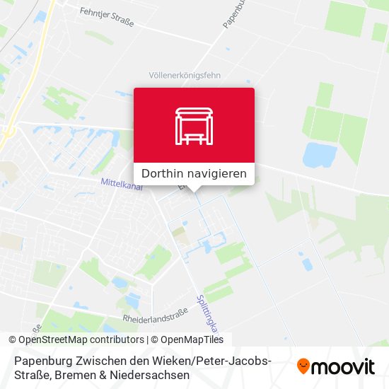 Papenburg Zwischen den Wieken / Peter-Jacobs-Straße Karte