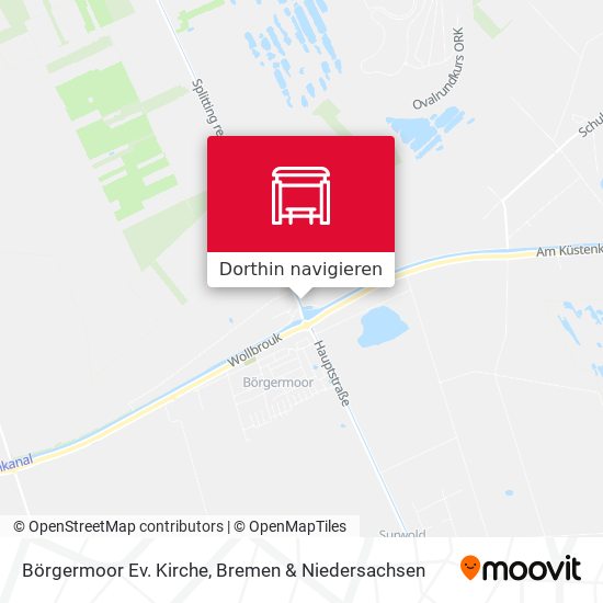 Börgermoor Ev. Kirche Karte