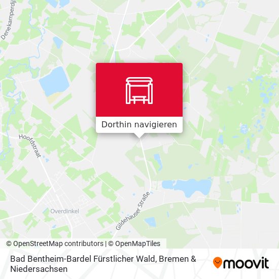 Bad Bentheim-Bardel Fürstlicher Wald Karte