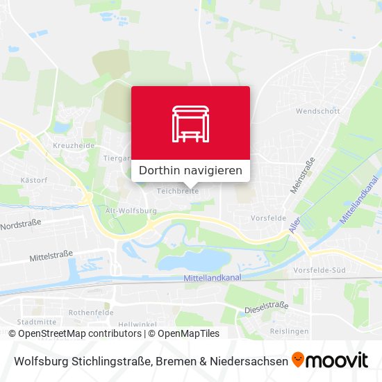 Wolfsburg Stichlingstraße Karte