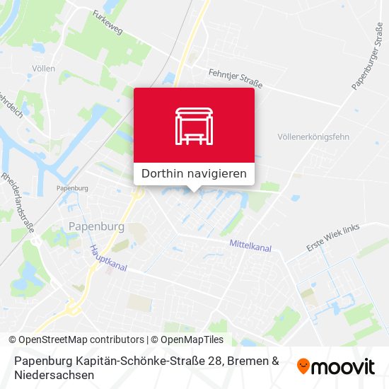 Papenburg Kapitän-Schönke-Straße 28 Karte