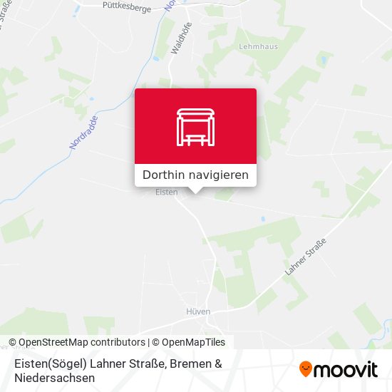 Eisten(Sögel) Lahner Straße Karte
