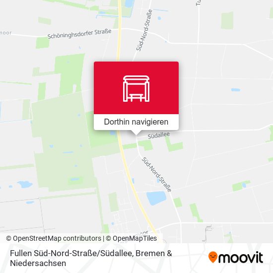 Fullen Süd-Nord-Straße / Südallee Karte