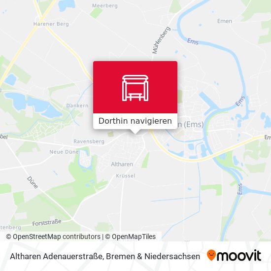 Altharen Adenauerstraße Karte
