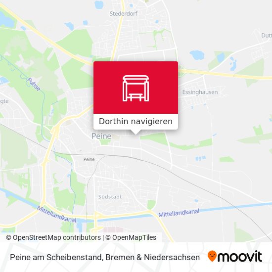 Peine am Scheibenstand Karte