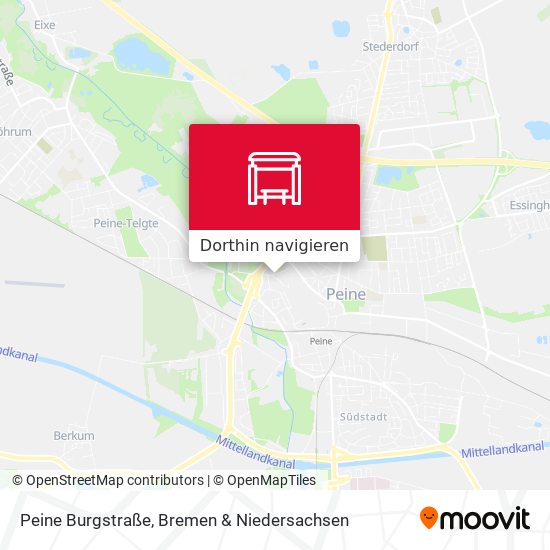 Peine Burgstraße Karte