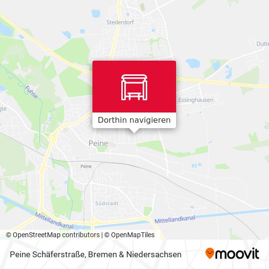 Peine Schäferstraße Karte