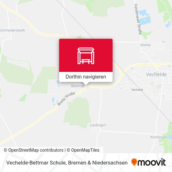 Vechelde-Bettmar Schule Karte