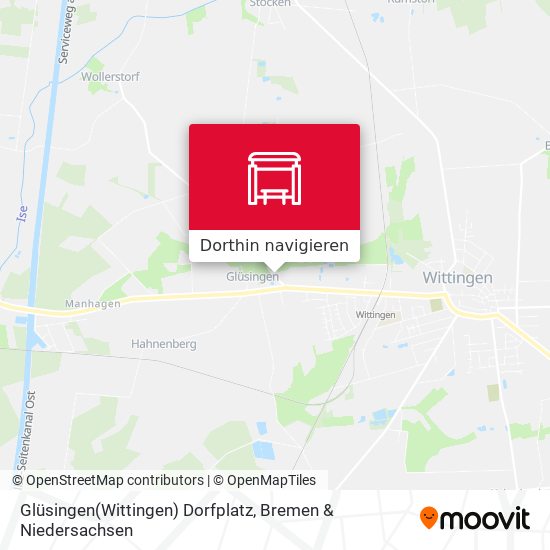Glüsingen(Wittingen) Dorfplatz Karte