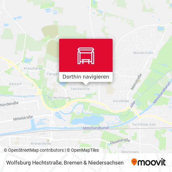 Wolfsburg Hechtstraße Karte