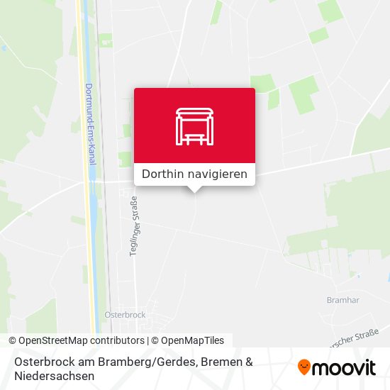 Osterbrock am Bramberg/Gerdes Karte