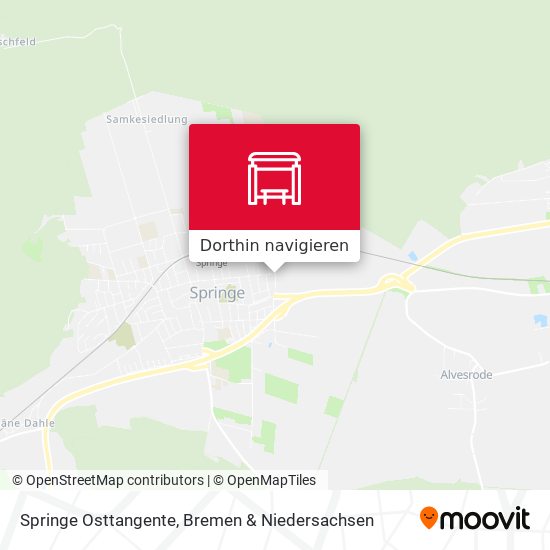 Springe Osttangente Karte