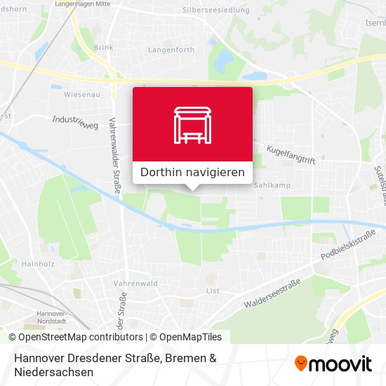 Hannover Dresdener Straße Karte