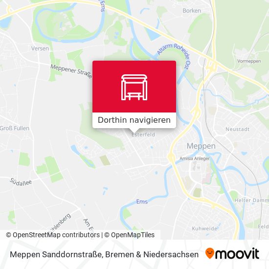Meppen Sanddornstraße Karte