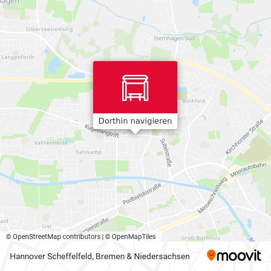 Hannover Scheffelfeld Karte