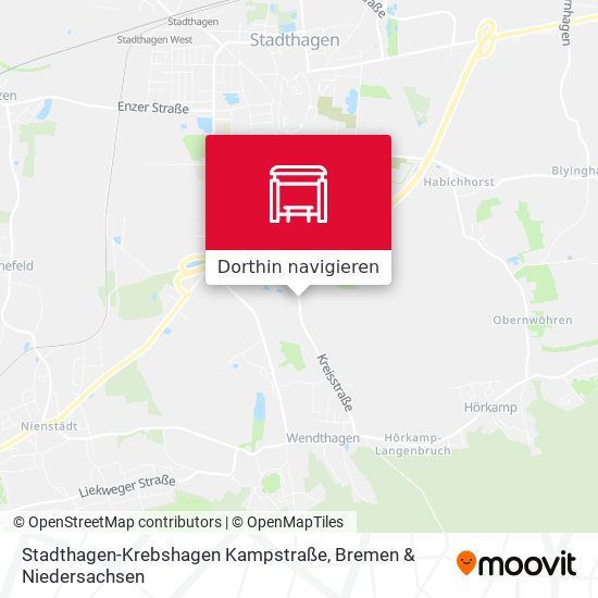 Stadthagen-Krebshagen Kampstraße Karte