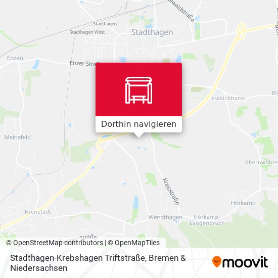 Stadthagen-Krebshagen Triftstraße Karte